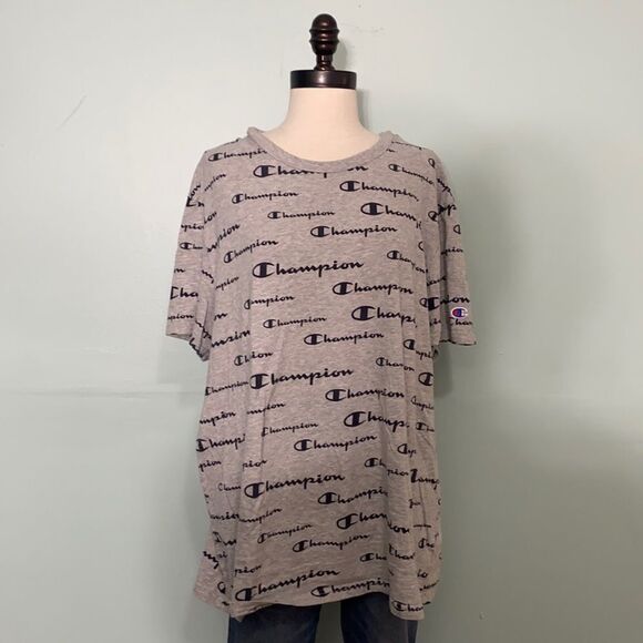 Champion All Over Graphic Tee Shirt - Picture 1 of 4